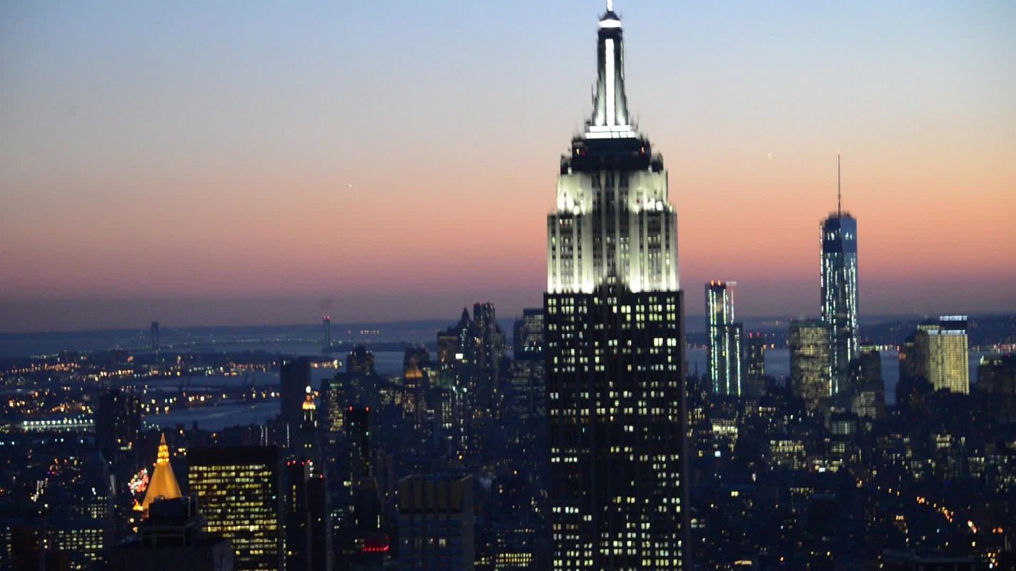 New York City After Sunset From  Rockefeller Center Top Of The Rock